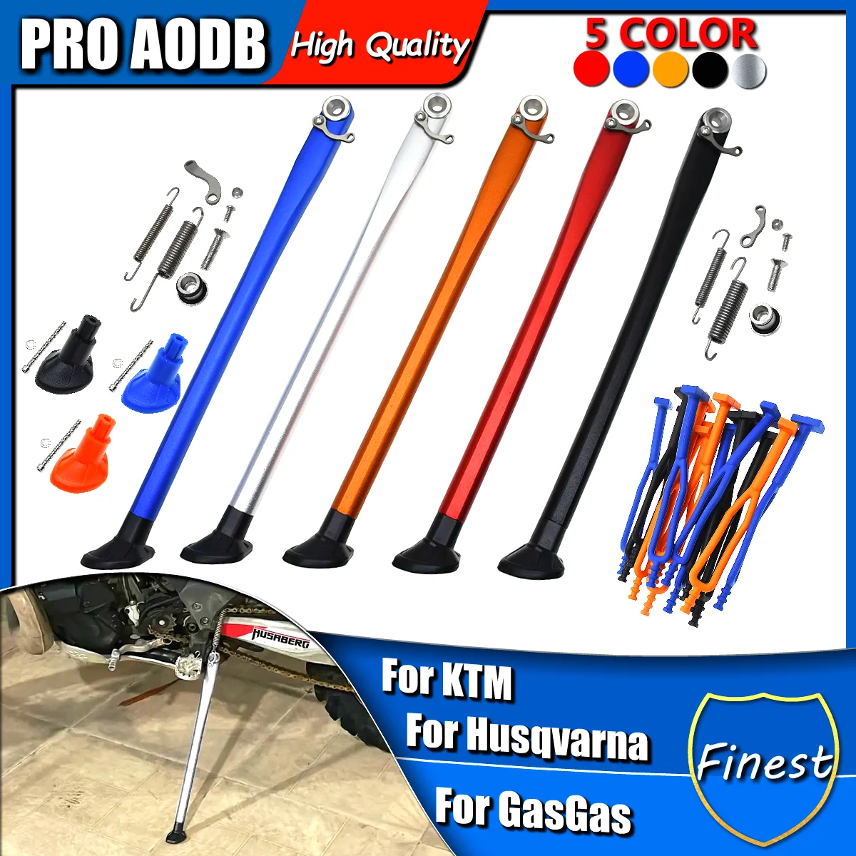 

For KTM Motocross EXC EXCF XC XCW XCF XCFW125 150 200 250 300 350 400 450 500 530 Solid Durable Kickstand Side Stand Springs Kit