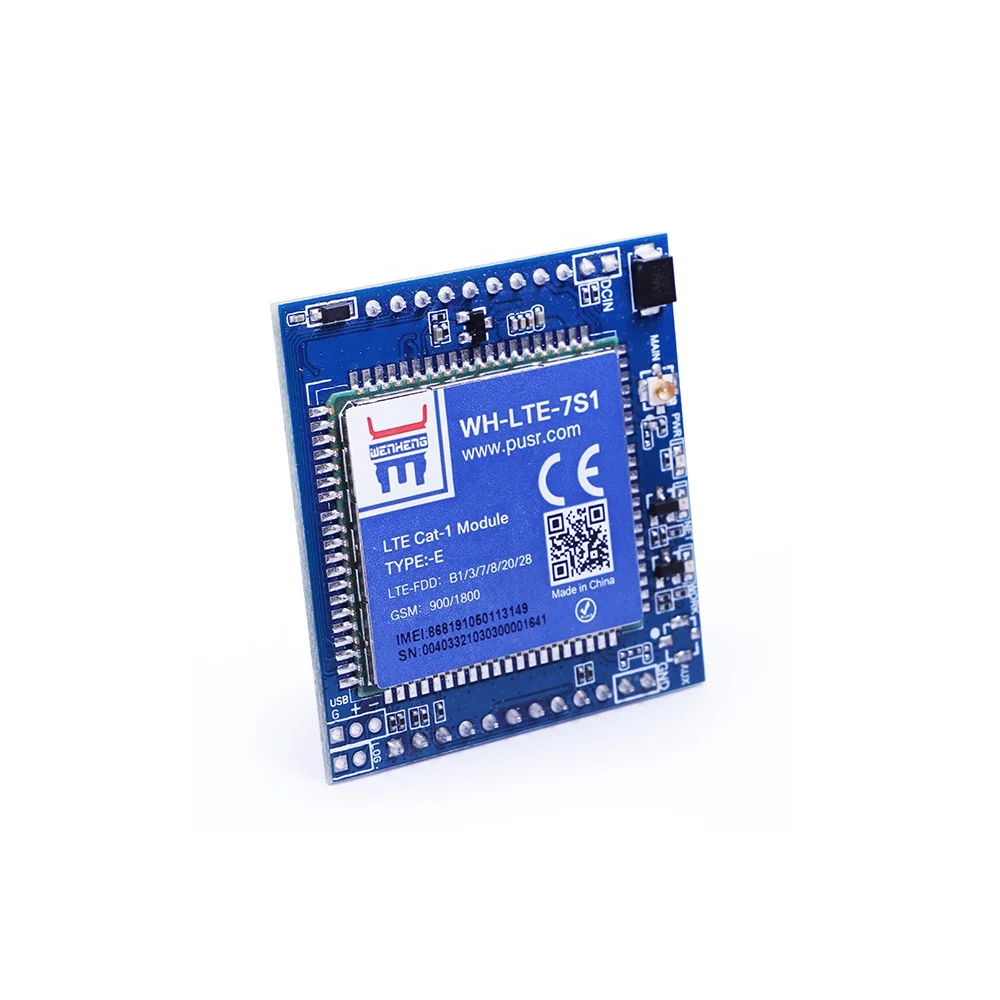 WH-LTE-7S1-E Módulo de comunicación tipo DIP LTE Cat 1, módulo de módem Gsm, compatible con plataforma MQTT IoT