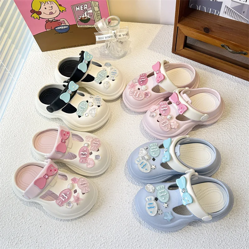

2026 Summer New Kids Sandals Cute Versatile Girls' Thick Soled Slippers Comfort Non Slip Child Beach Shoes Sandalias De Mujer