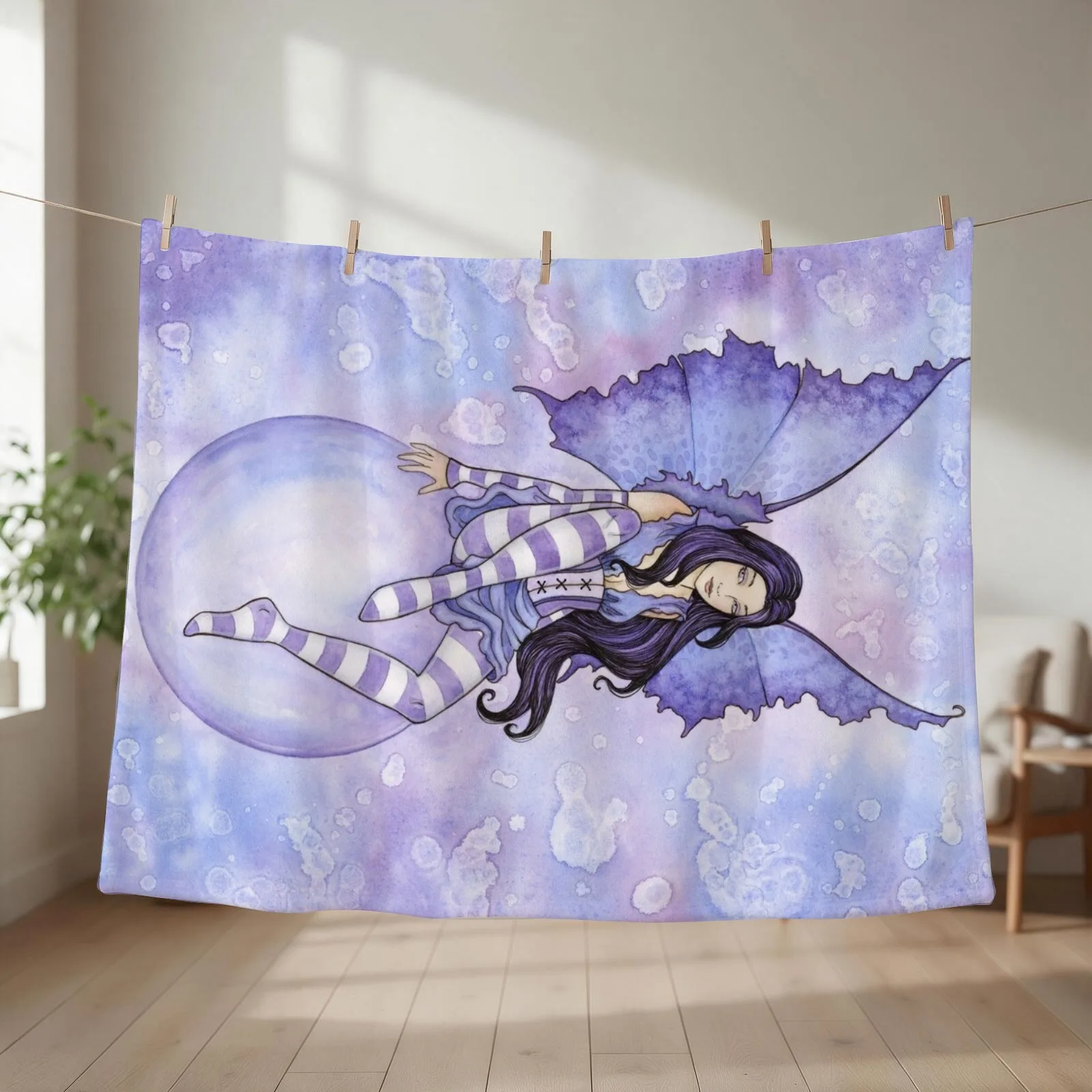 Bubble Rider Throw Blanket couch cozy soft plush fuzzy picnic outdoor blanket
