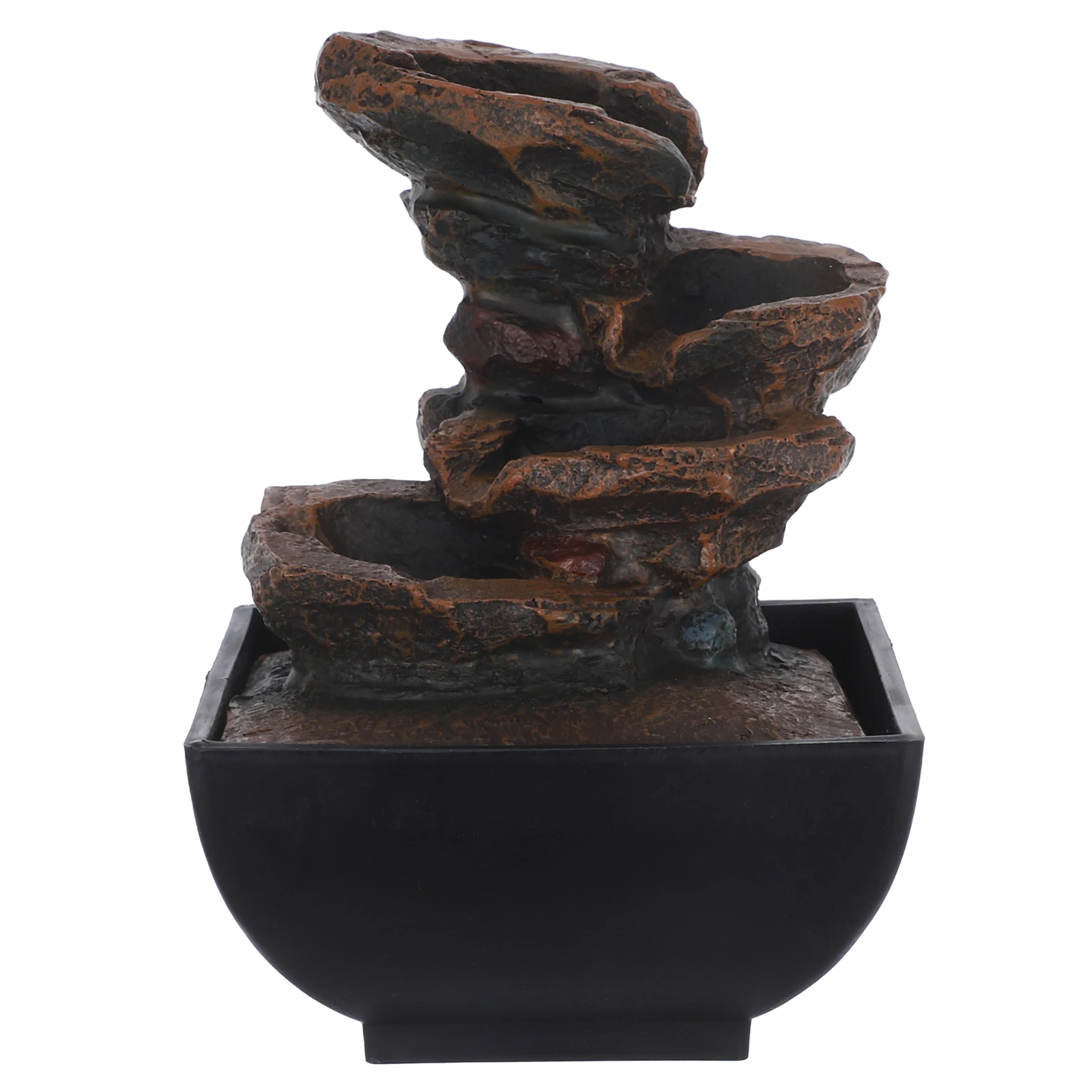 

Home Decor Desktop Fountain Mini Water Household Waterfall Black Indoor Fountains