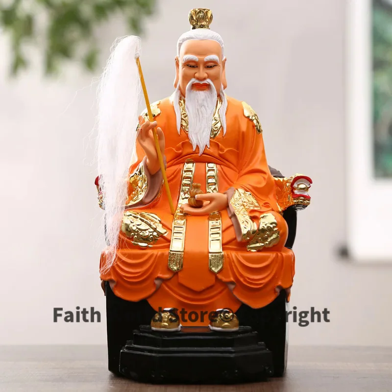 

GOOD LUCK Taoist Buddhism HOME Shrine efficacious protection Southeast Asia Gold plating TAI SHANG LAO JUN Lord Lao God statue