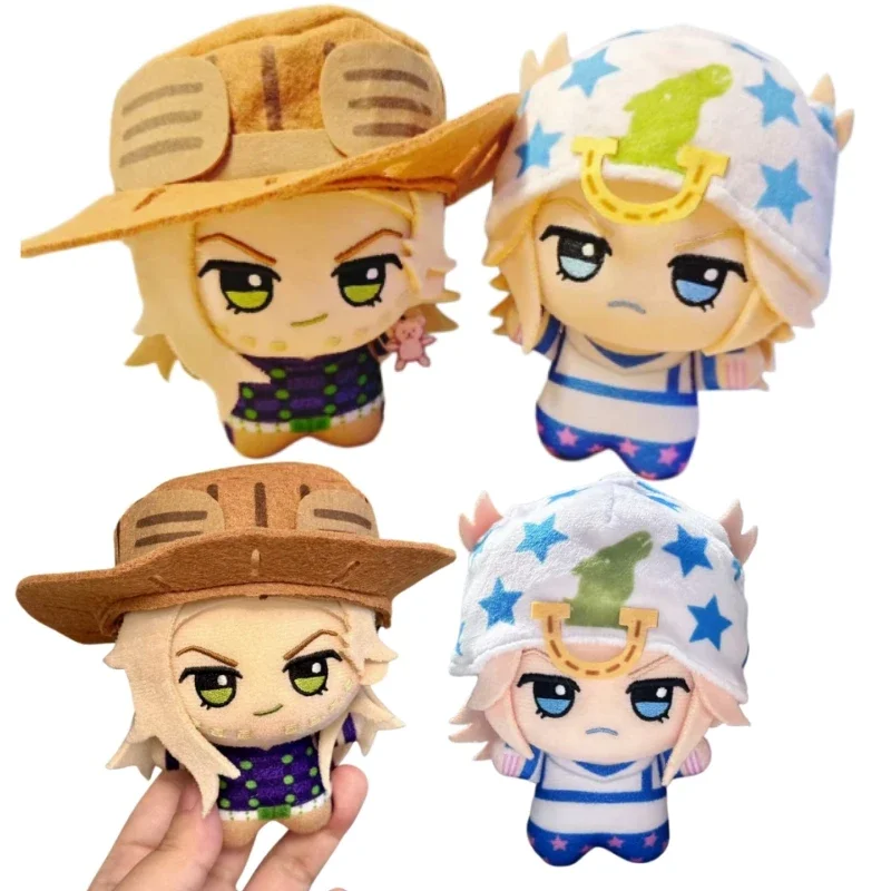 JoJo Bizarre Adventure Plush Toy Cartoon Johnny Joestar Gyro Zeppeli Rohan Kishibe Cotton Doll Bag Pendant Birthday Gifts Fans