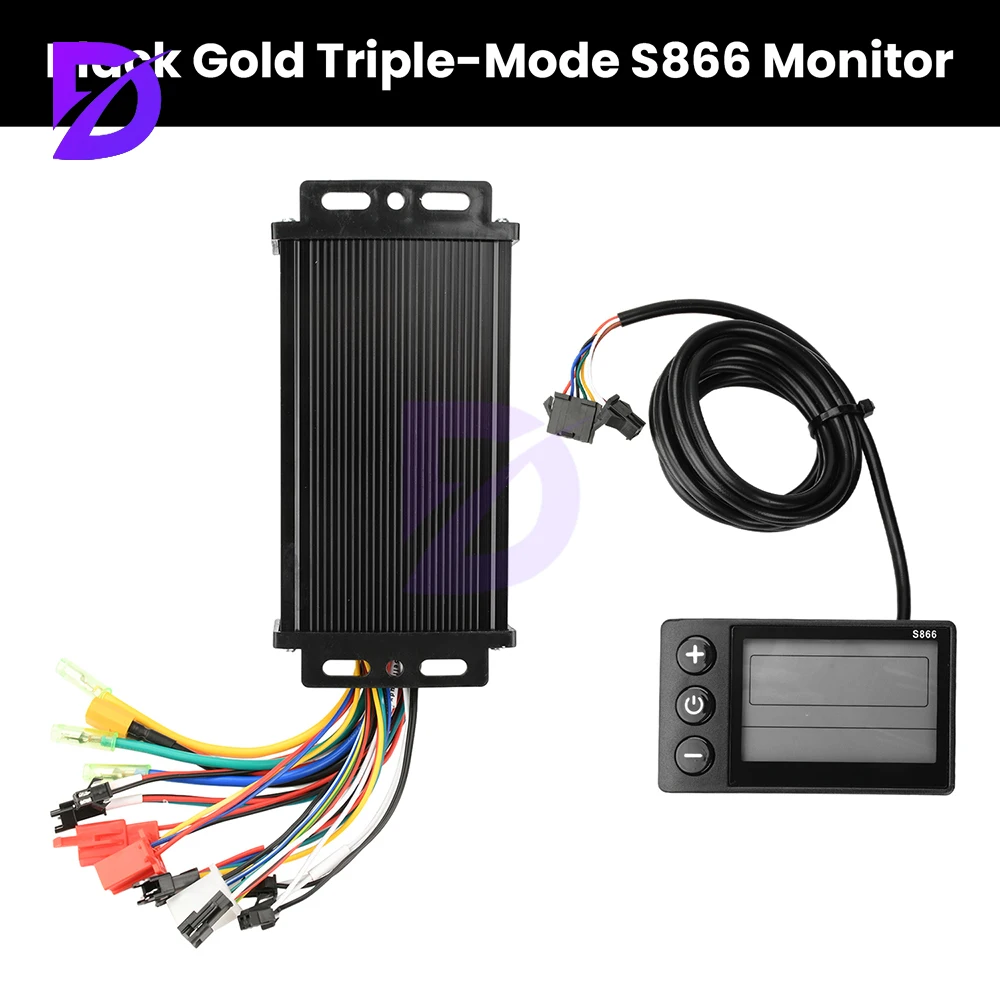 

36V 48V 64V 30A Sine Wave Brushless Motor Controller for E-Bike, 750W-1500W with LCD Display, Easy Installation