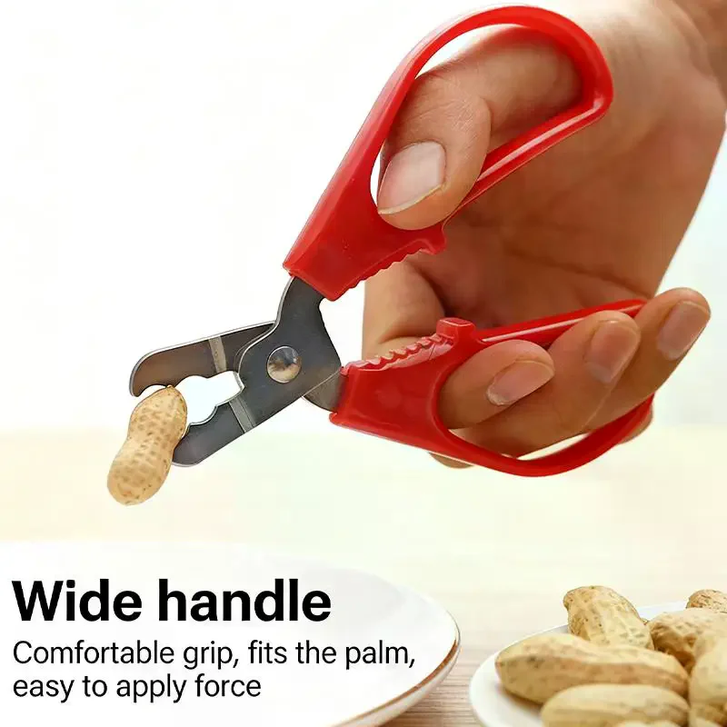 Stainless Steel Melon Seed Lazy Artifact Opener Nutcracker Nut Shell Cracker Seed Pistachio Sheller Peeling Pliers Kitchen Tool