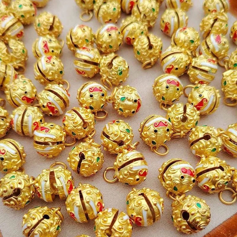 Enamel DIY, Gold-Swallowing Beast, Lion Bell, Pendant Accessories, Jewelry Materials