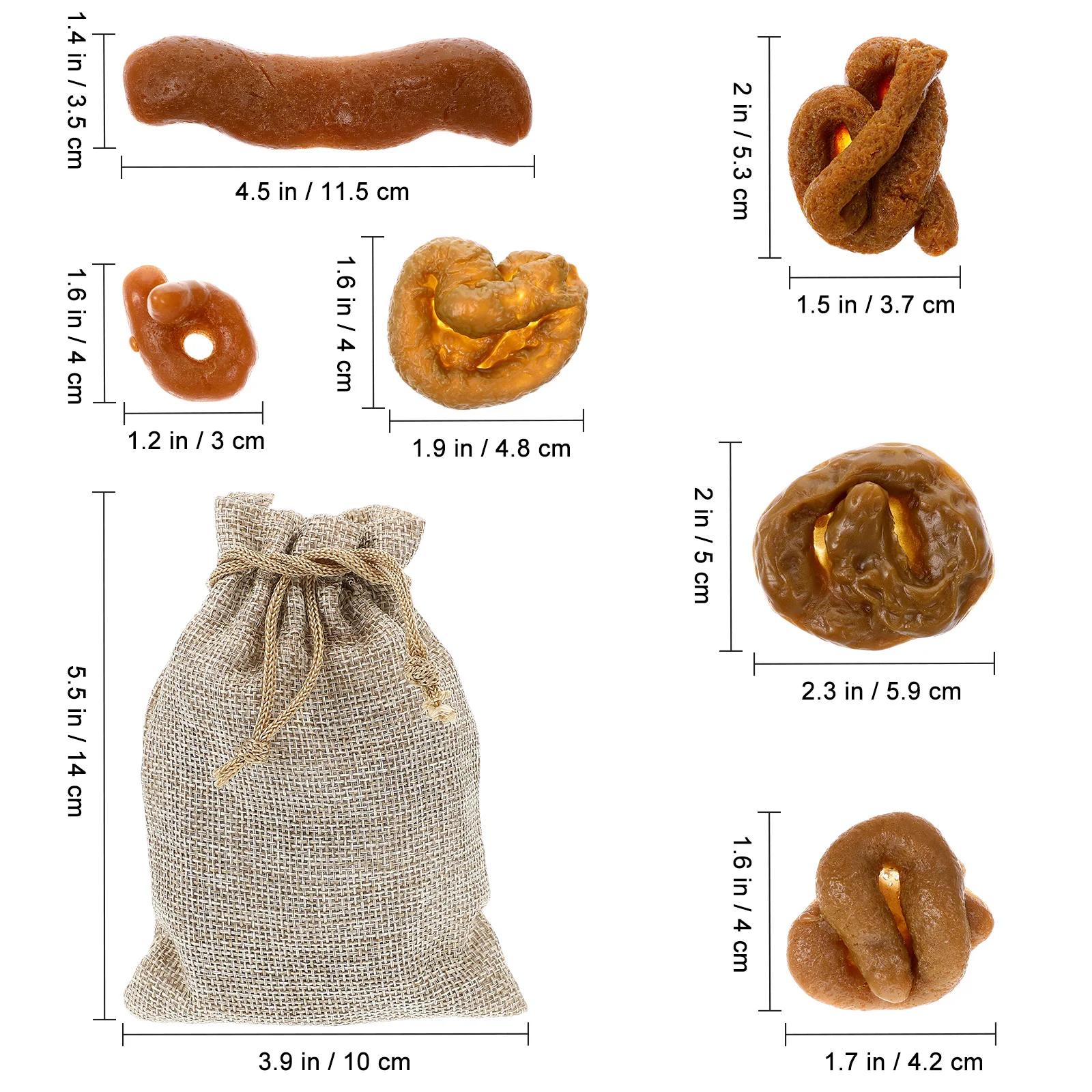 1 conjunto de brincadeira simulação cocô prop festa truque decorativo festival brincadeira brinquedo para diversão simulação cocô truque brinquedo