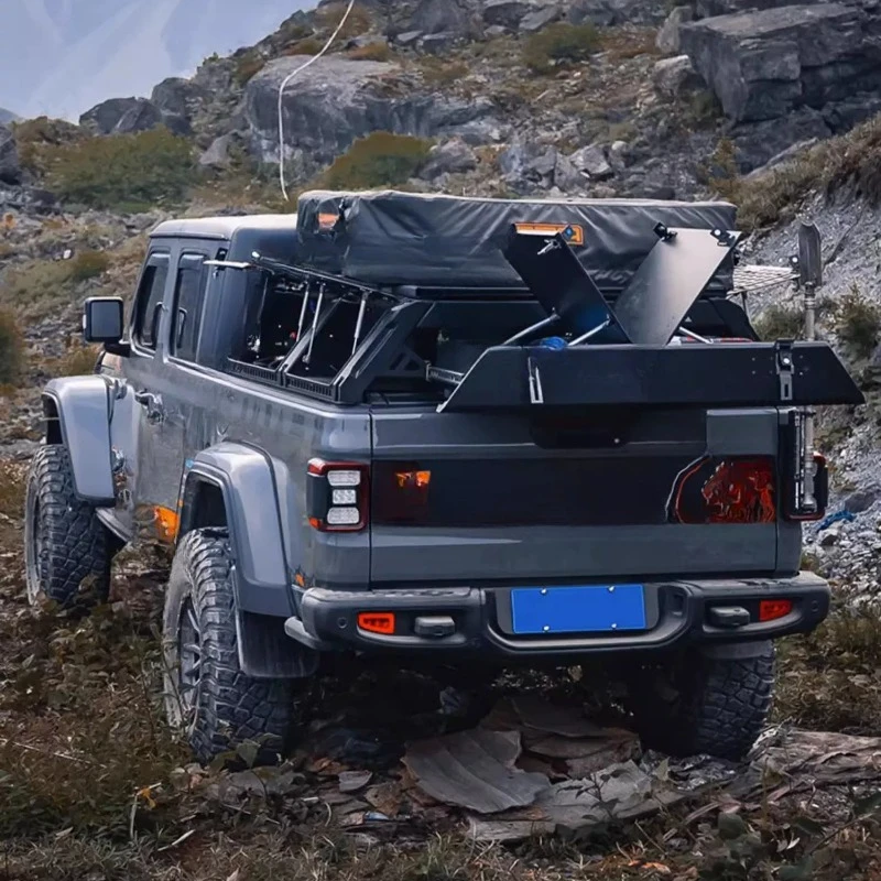 Suitable for Wrangler Gladiator Back Cart Gantry Pickup Raptor F150 Multifunctional Integrated High Cover
