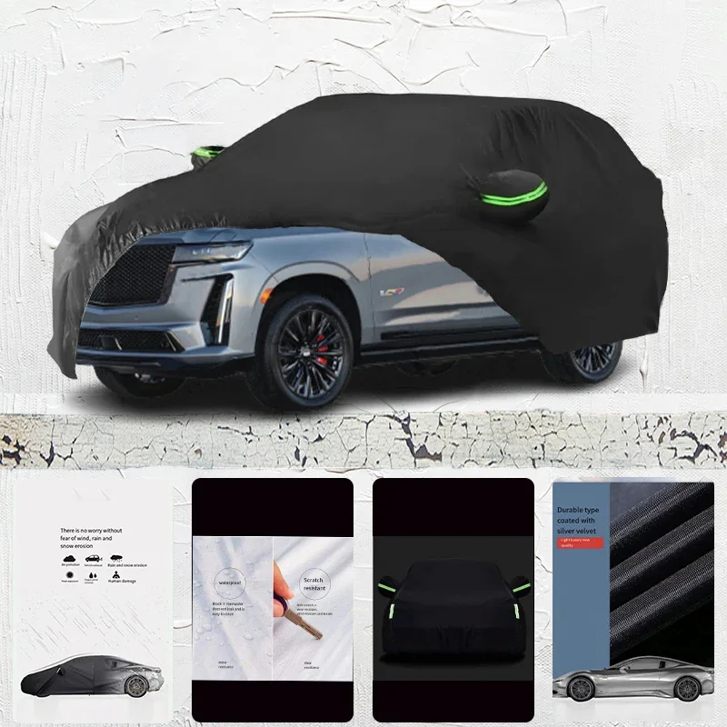 

For Cadillac-Escalade-Exterior Auto Anti snow Anti dust Anti-uv Anti peeling paint And Anti Rainwater 210t Car cover protection