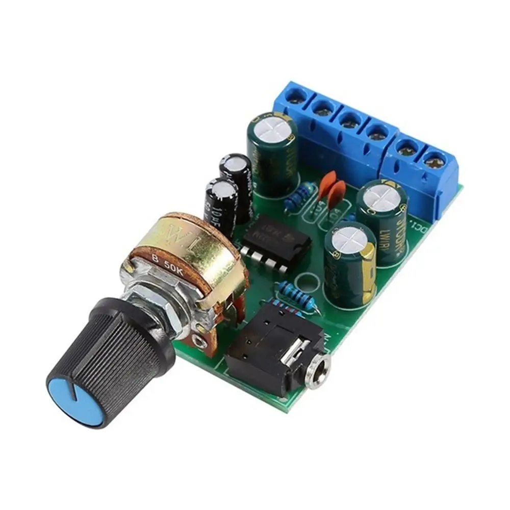 Portable DC1.8-12V 3.5mm TDA2822M Amplifier Stereo Amp Board Module