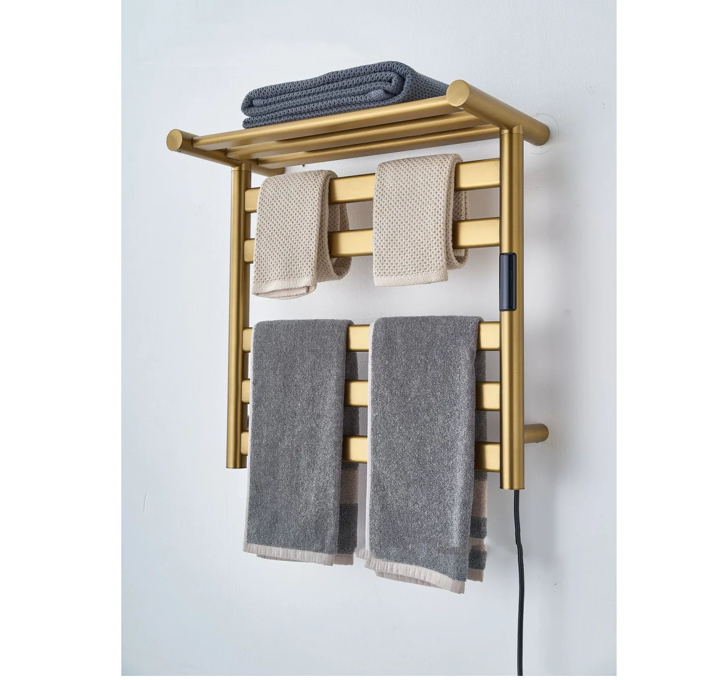 

Сушилка с подогревом для ванны, дисплей температуры, умная вешалка для полотенец