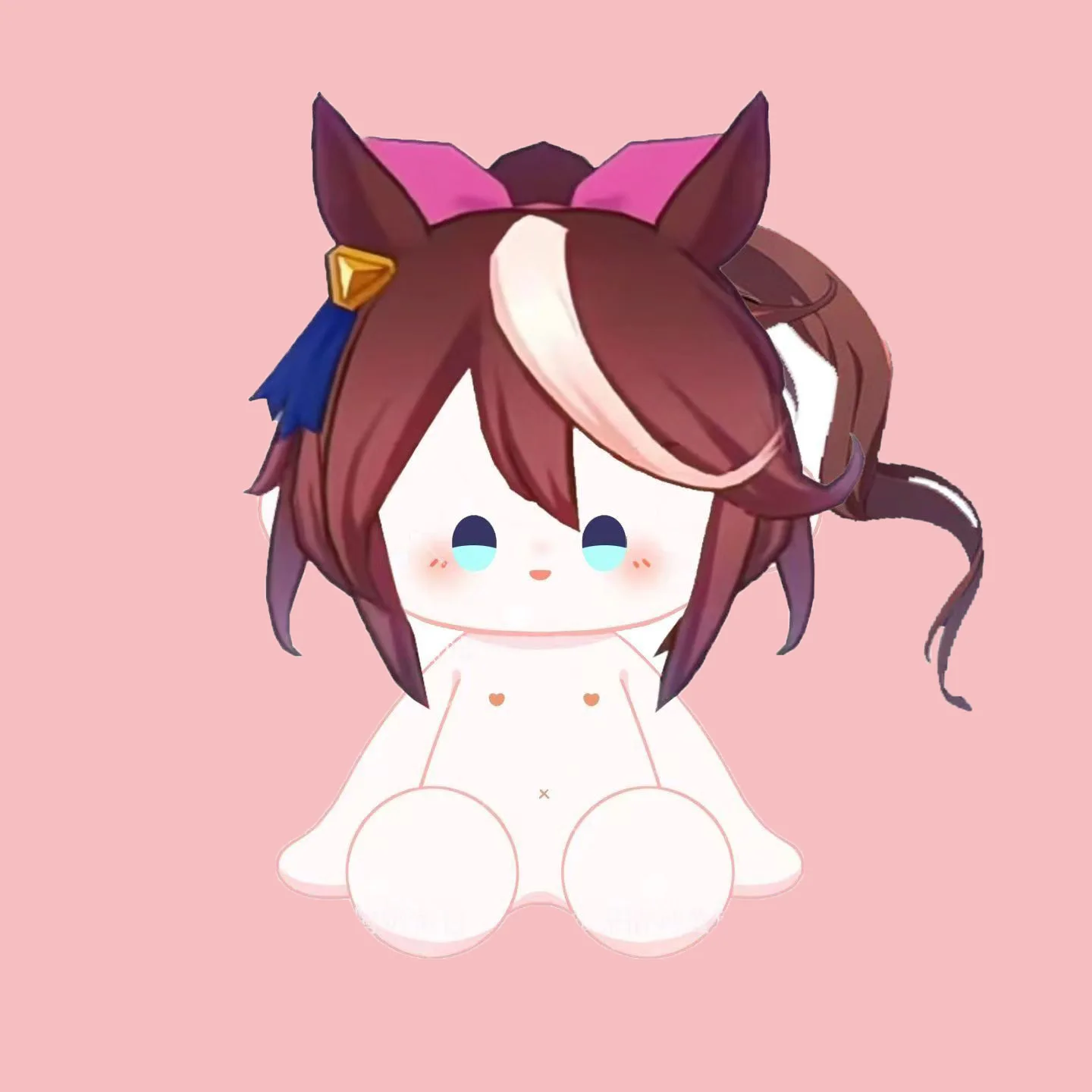 Juego Pretty Derby Umamusume Tokai Teio muñeca Cosplay Tōkai Teiō Q estilo imagen muñeco de peluche decorar para fiesta de Halloween adulto