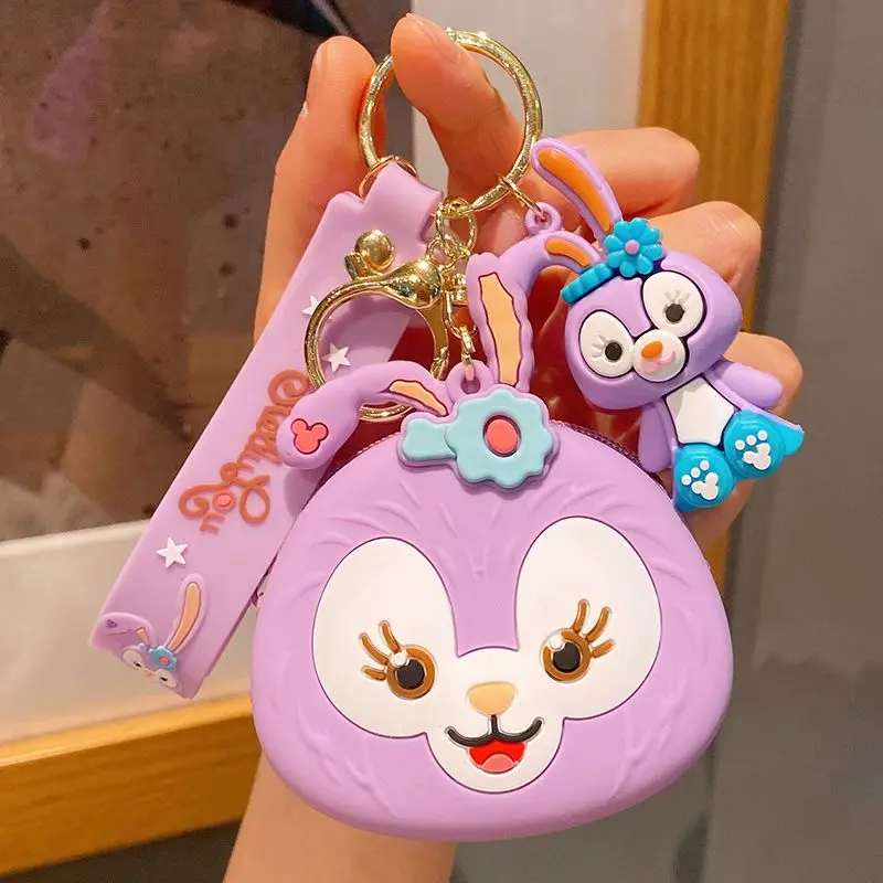 Sanrio Kuromi My melody Cinnamoroll anime peripheral cartoon cute soft plastic coin purse school bag colgante bestie accessories