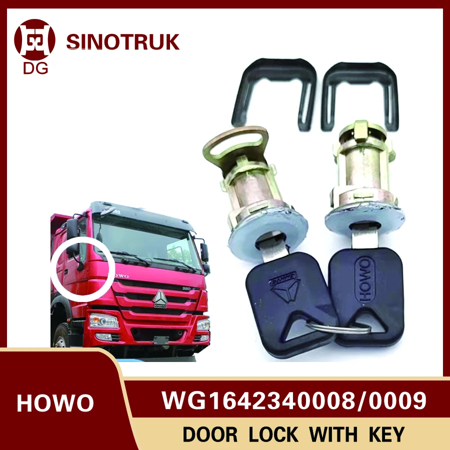 

WG1642340008 WG1642340009 HOWO Door Lock with Key