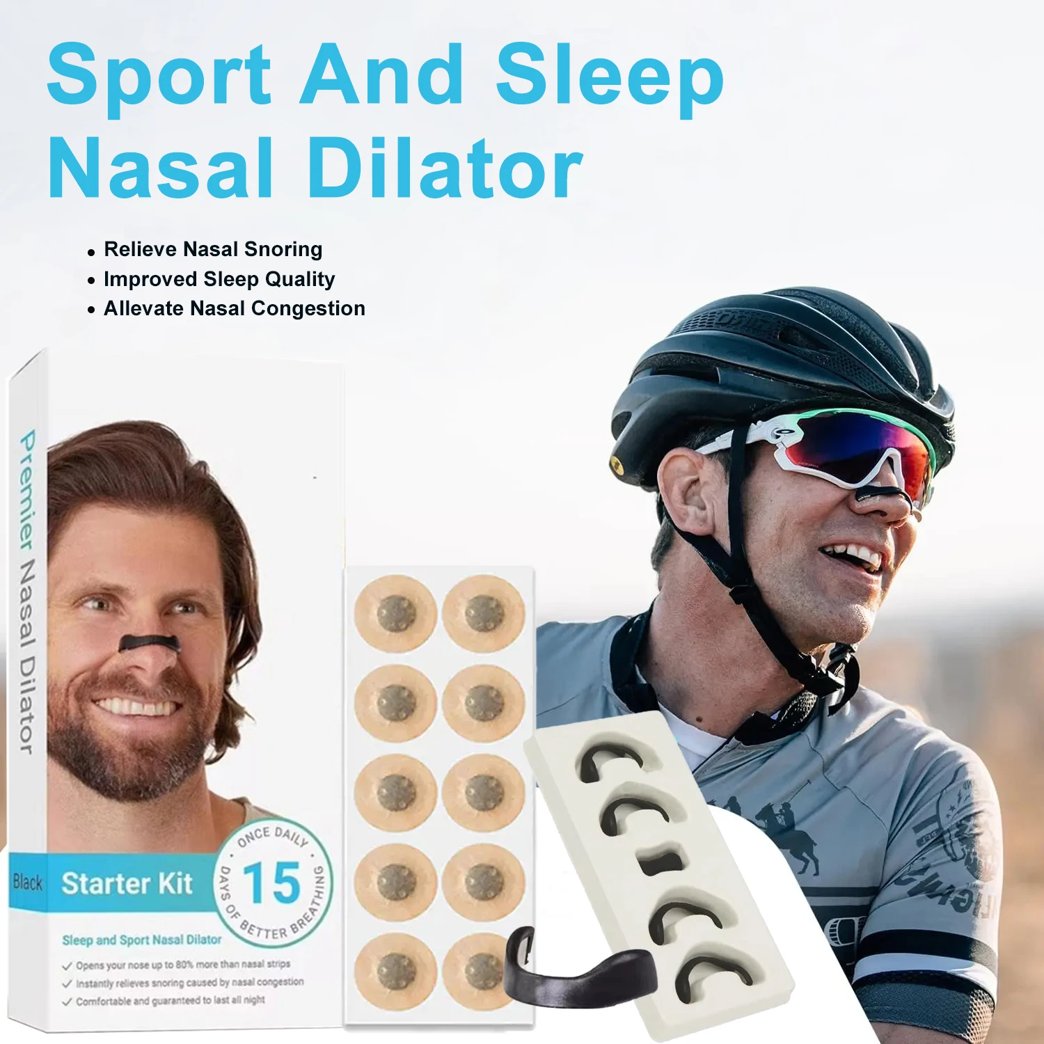 Nasal Breathing Dilators Magnetic Suction Iron Nasal Strips Increase Air Intake Improve Sleeping Reduce Snoring for Nighttime