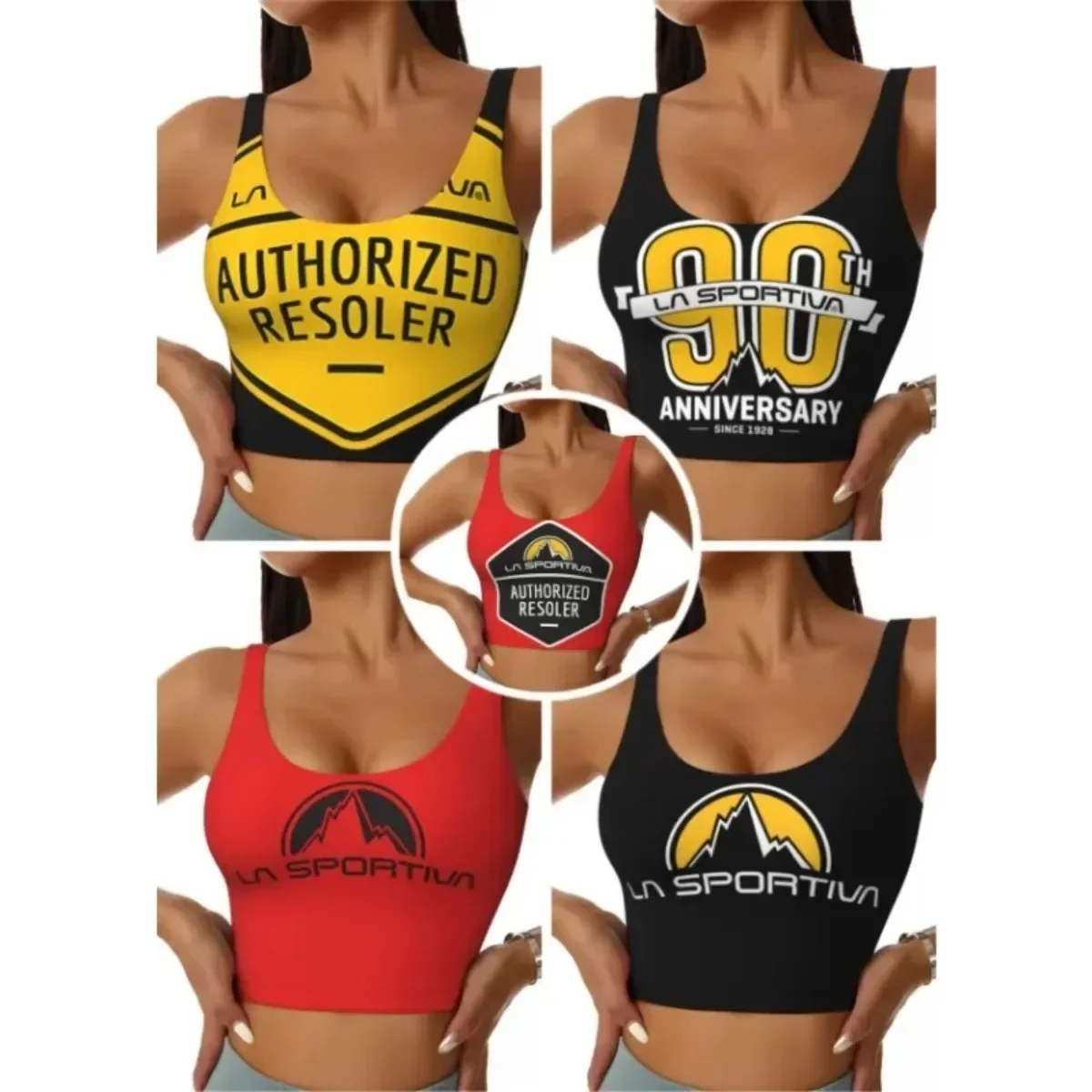 

Women's La Sportiva Sports Bra Outdoor Sports High Intensity Gym Fitness Yoga Loose Cropped Top Comfort Tank Top