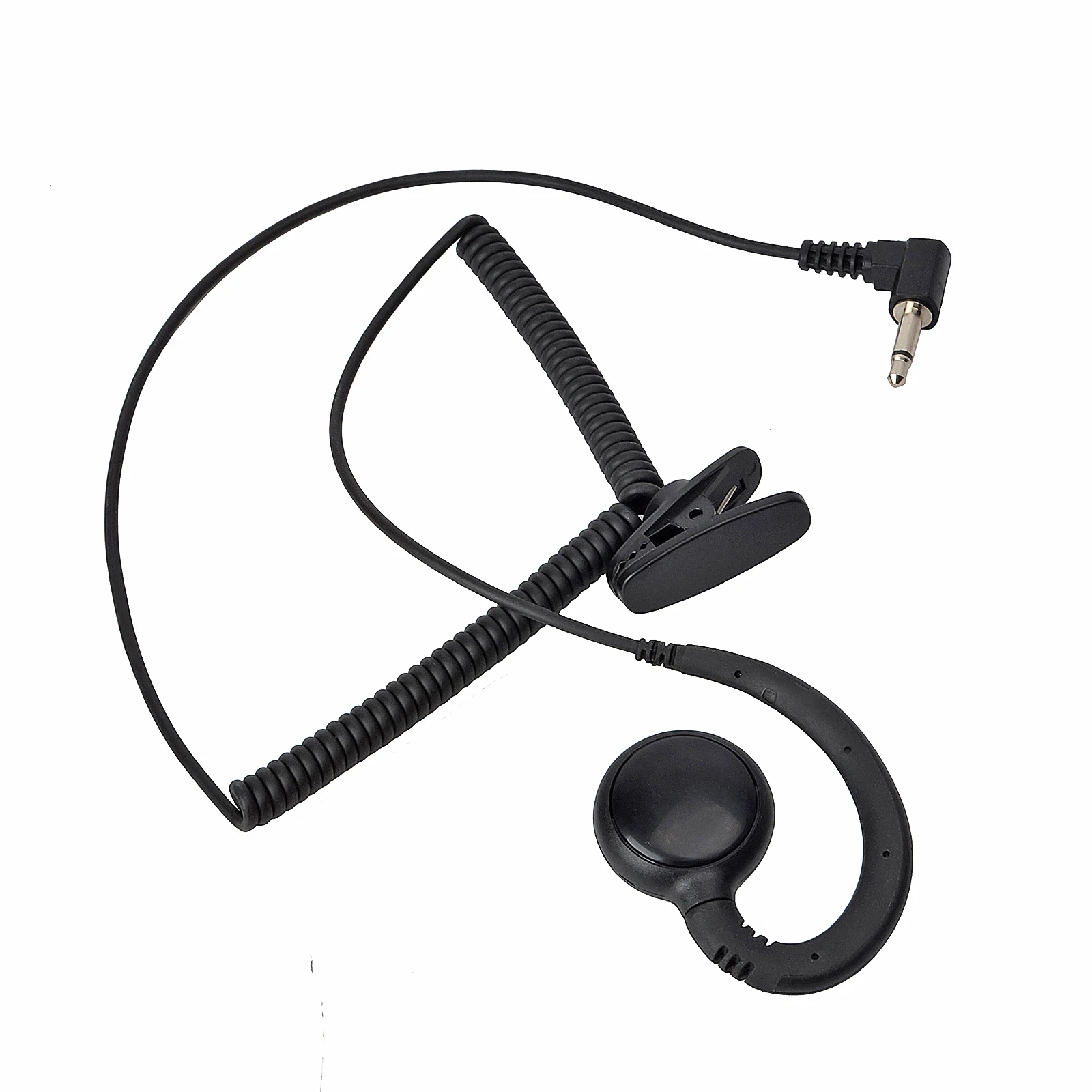 3.5mm Listen Only Earpiece for Speaker Mic Surveillance Receive Only Headset for Security Police and Law Enforcement Use