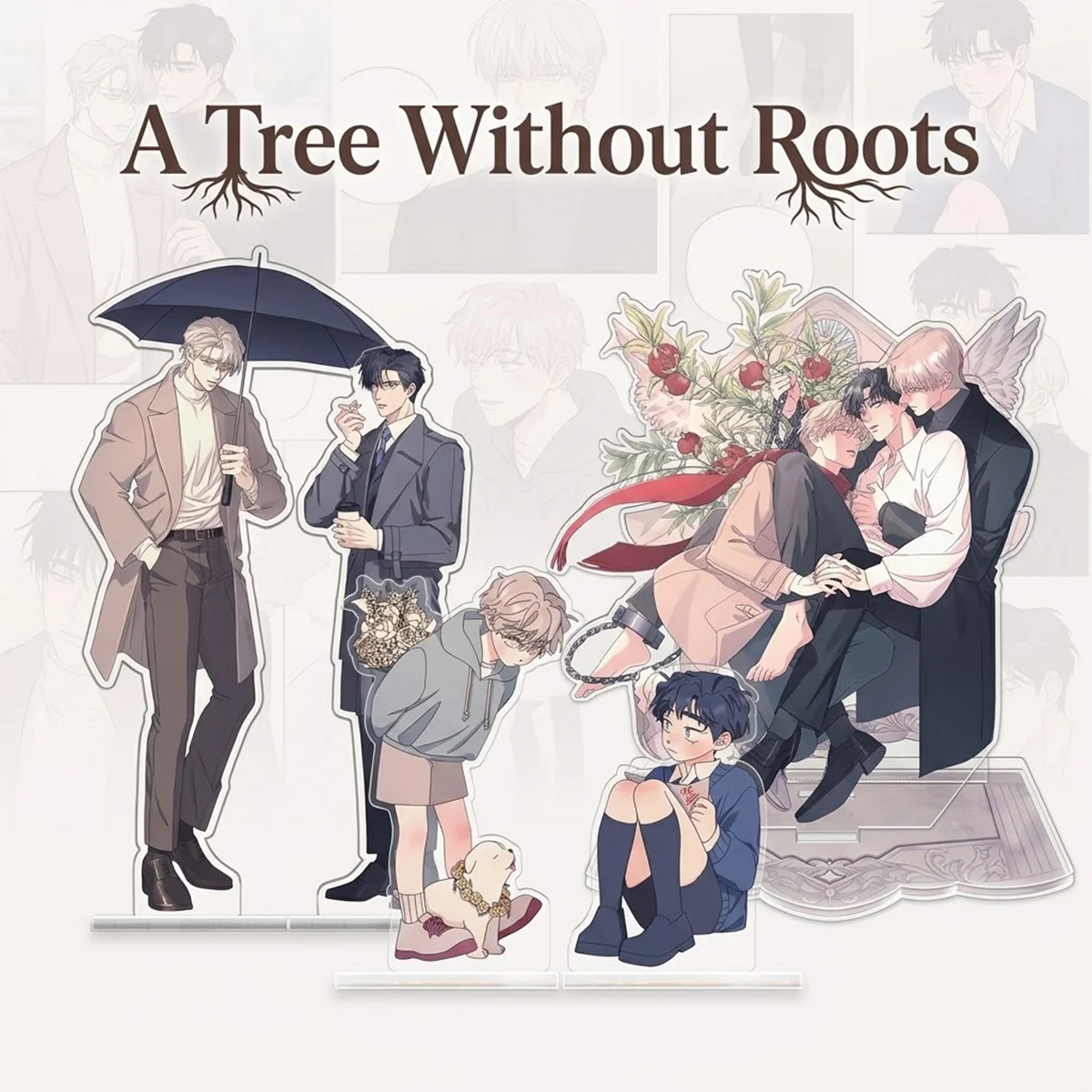 Anime Gift A Tree Without Roots 15cm Acrylic Stand Set ATWR Collectible Fan Display Halloween Table Decor Merch New Keychain
