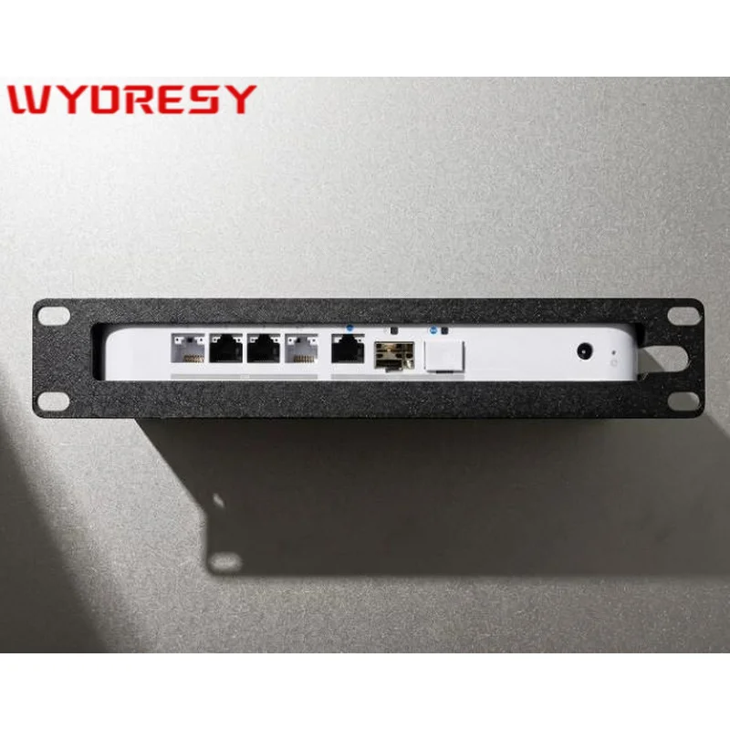 WYORESY for Ubiquiti (UCG-Fiber) Shock Absorption 10 Inch 1U Rack Bracket Buffer Vibration Protect Internal Gateway Precision