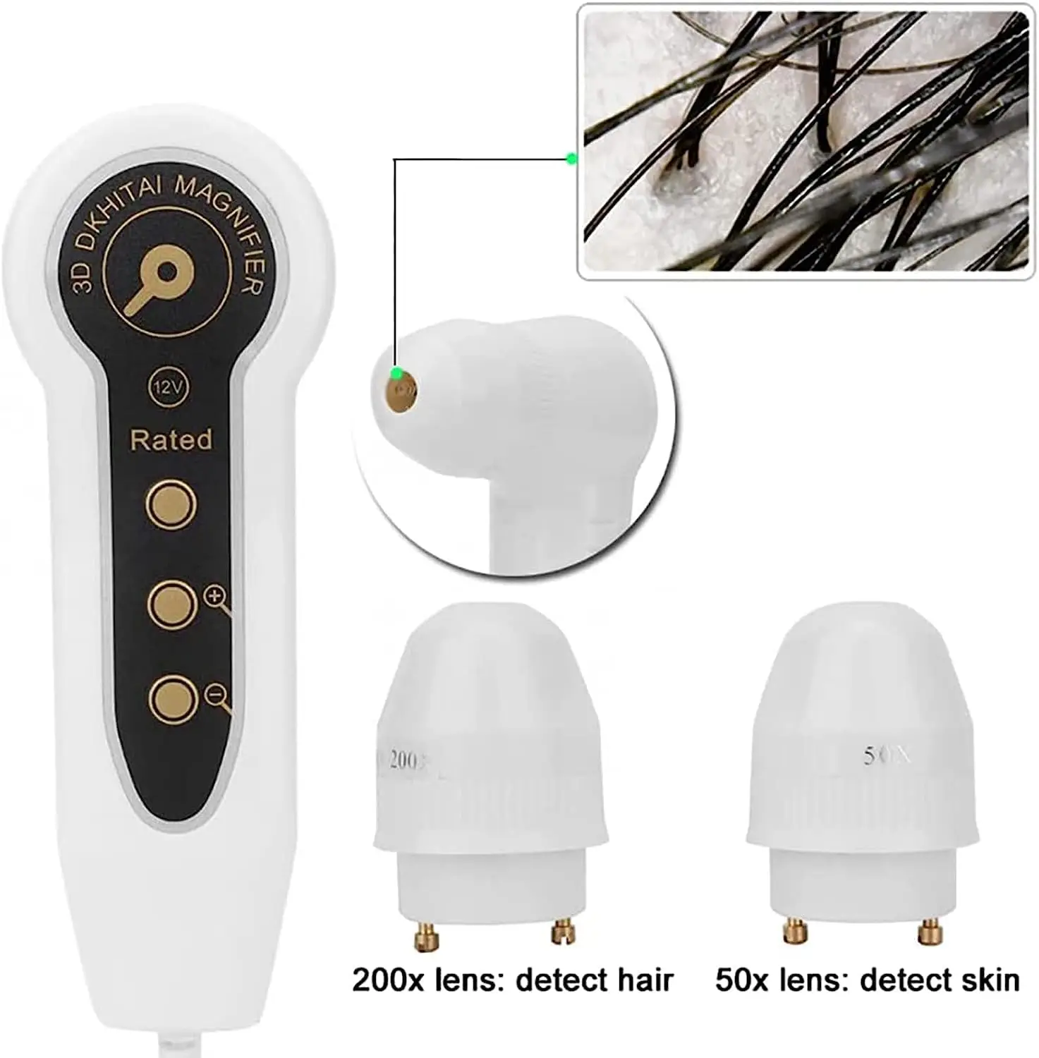 5 بوصة الجلد محلل الشعر شاشة LCD الرقمية تشخيص الجلد الماسح الضوئي الوجه فروة الرأس الشعر بصيلات النفط الرطوبة الرعاية الكاشف #2