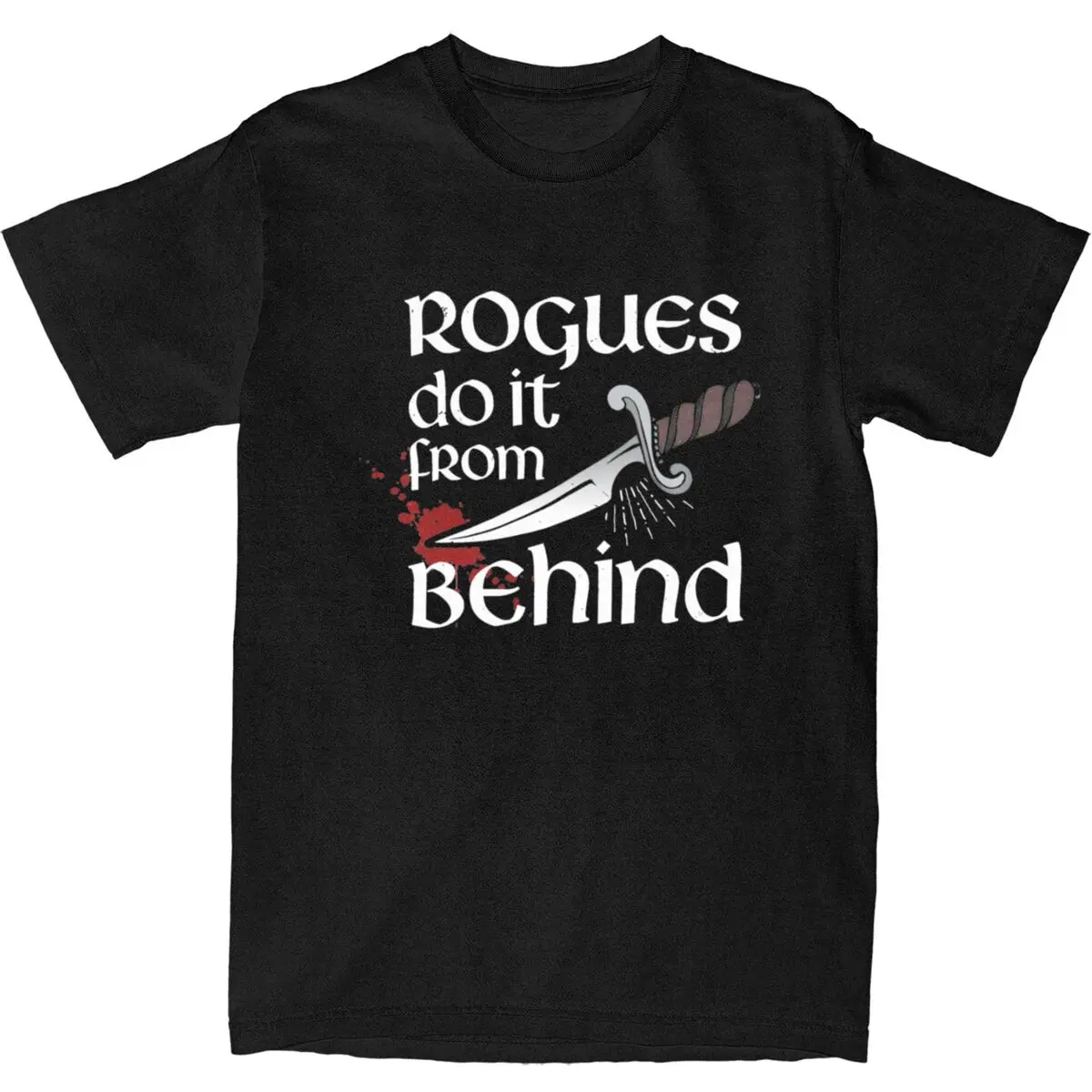 Rogues T-Shirt Men's do it from behind Y2K Casual 100% Cotton T-Shirts Summer O-Neck Leisure Tees Hot Sale Big Size Clothing