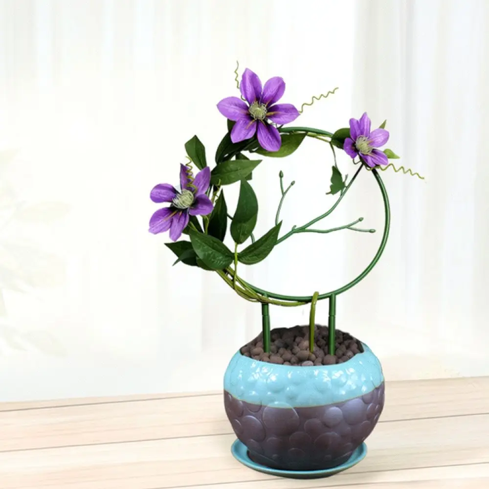 Flower Climbing Trellis Round Frame For Indoor Potted Plants Gardening Support Stand Decorative Plant Holder