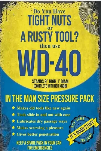 WD-40 Tight Nuts Rusty Tool Funny 8