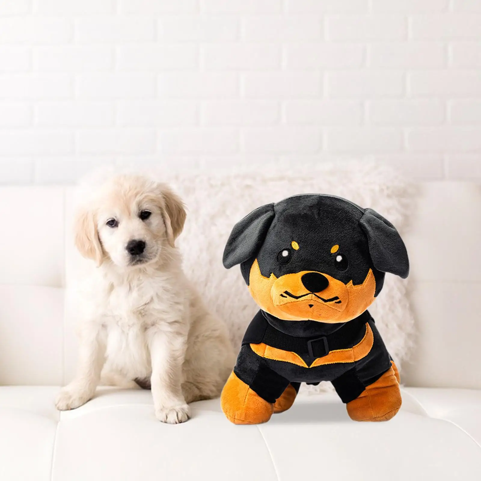 Stuffed Animal Dog Lovely Plush Doll Animal Puppy Plush Figure for Kids Toy Holiday Theme Party Room Decoration Valentine's Day