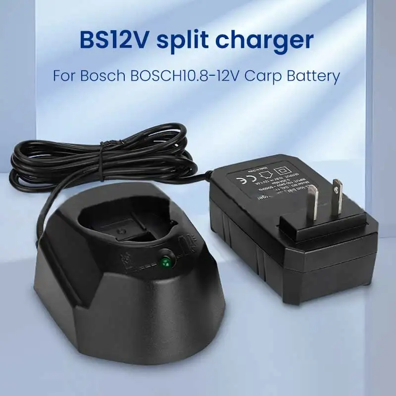 Battery Charger Wide Voltage 100-240V for Bosch 10.8V Lithium Battery Power Tool Electric Screwdriver Drill GSR120-LI GSB120-LI