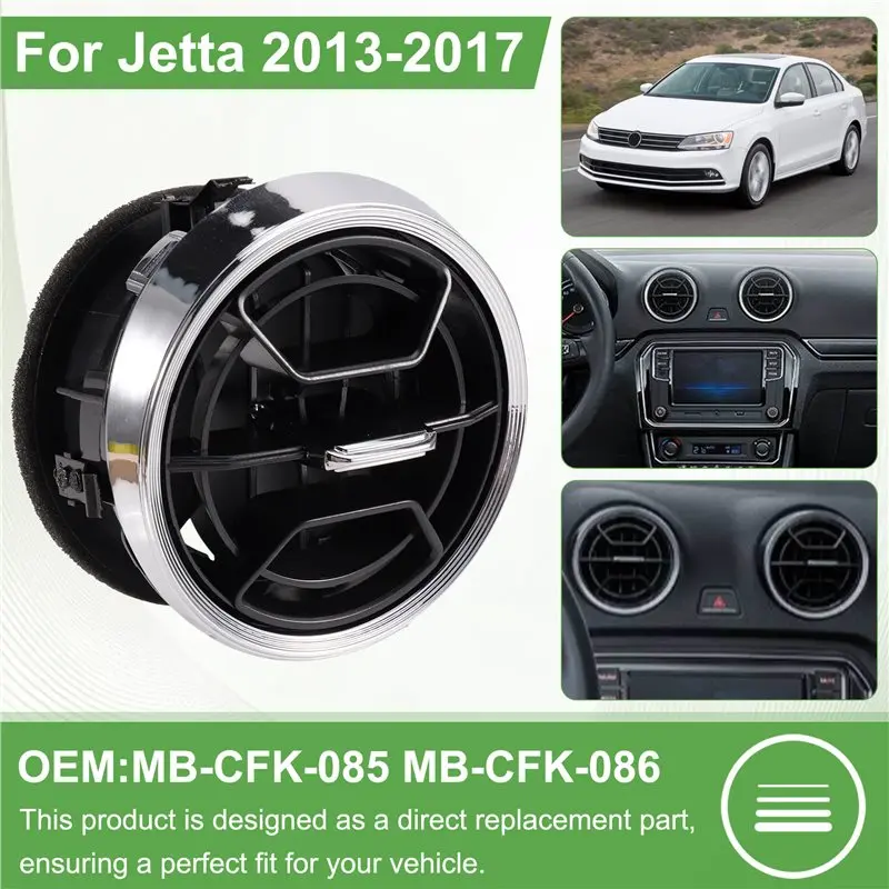 Dashboard Air Outlet Vent Conditioning Deflector For VW Jetta 2013-2017 Car Accessories For Heating Cooling System-L94A