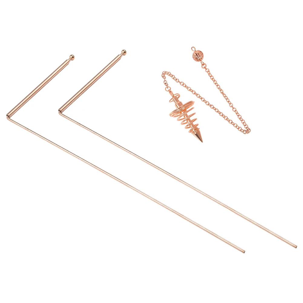 Imagem -02 - Haste Detector de Cobre para Encontrar Tesouro de Água Sonda de Cobre Ferramenta de Sonda Única Rods de Cabeça Redonda 11.4x4.7 Pcs