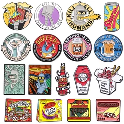 Cartoon Comedy Anime Inspiration Enamel Pins Cute Animation Characters Brooches Lapel Badge Fashion Jewelry Gifts For Friends