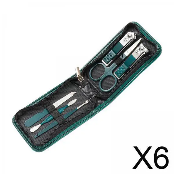 

Portable Nail Clipper Set Professional Stainless Steel Manicure Pedicure Tools with Leather Case for Seniors and Adults