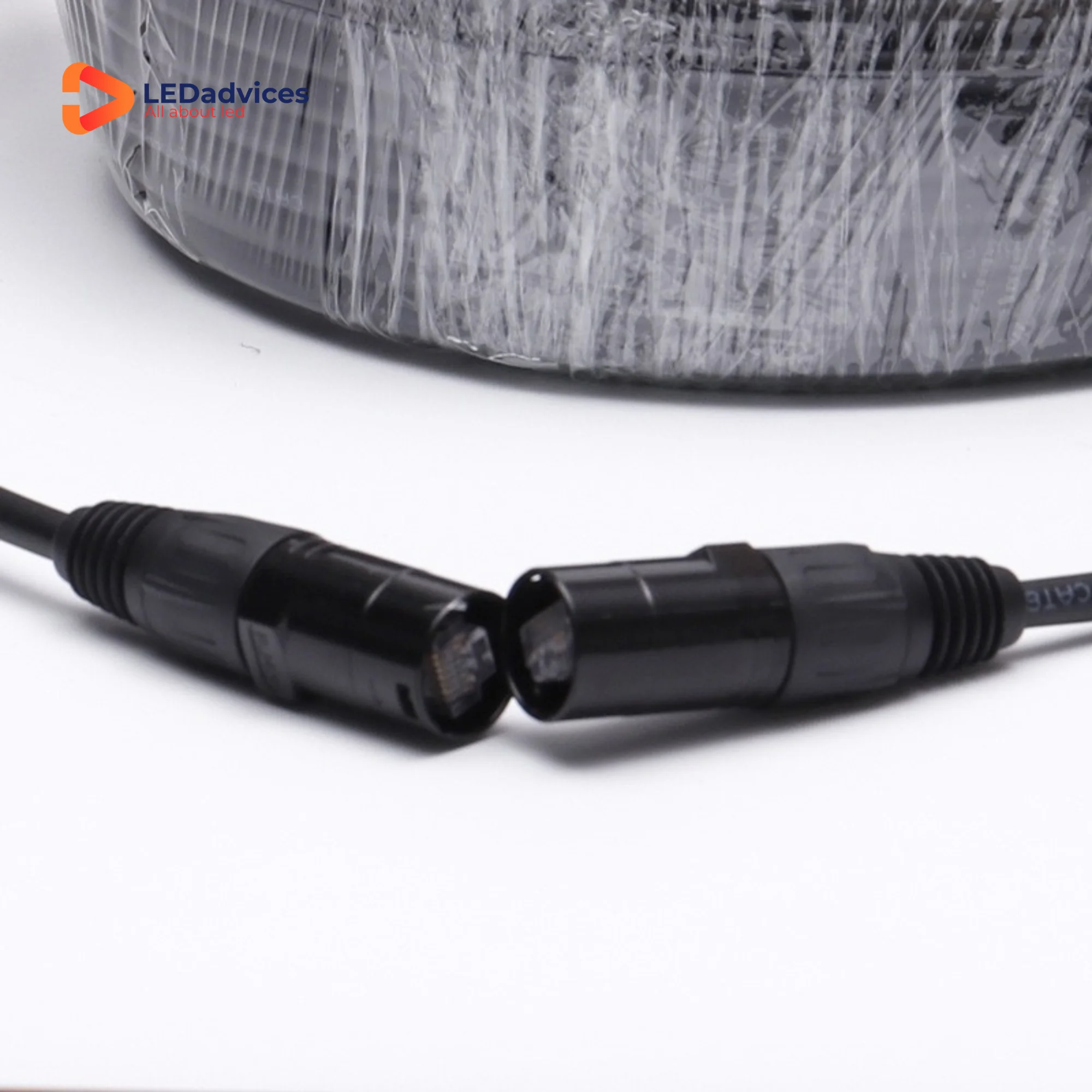 20m Double-shielded CAT6A Network Cable, High-speed, Anti-interference, Audio Visual Stage, Aviation Plug, Pure Copper