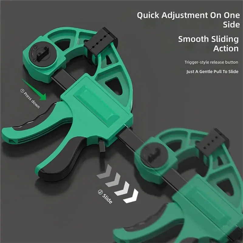 BAAR-Quick Ratchets Release Clip Tool Ergonomic Design Work Clamp 12Inch Portable Woodworking Clamp Club Grip Hand Tool