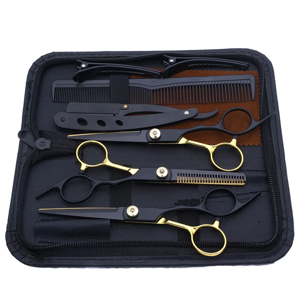 

Professional Hair Scissors Set - Thinning & Texturing Shears Barber Tools for Styling, Cutting, Layered Hair