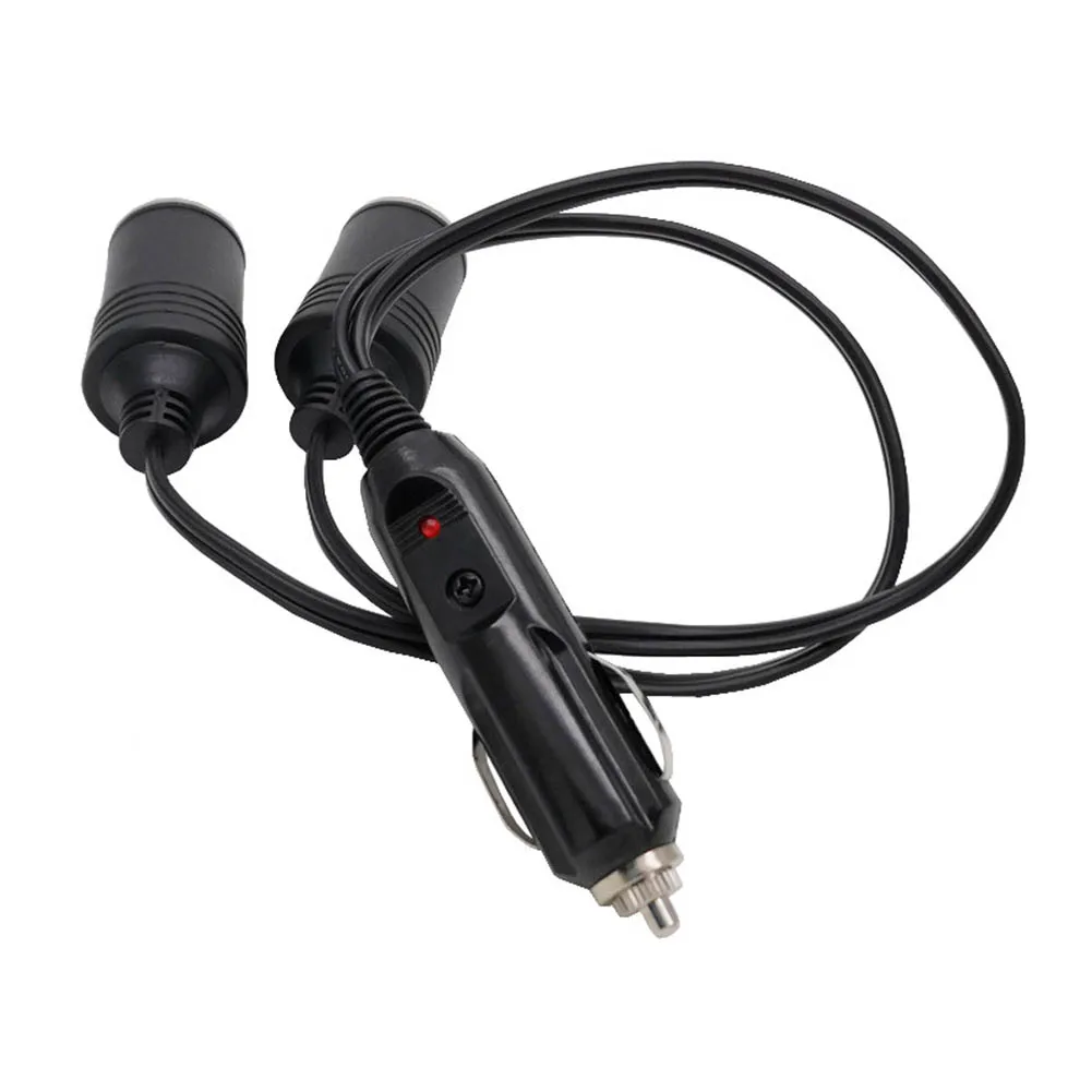 Vehicle Power Tap Car Socket Splitter 16AWG Wiring ABS Construction High Gauge Wiring Splitter Car Socket For Car Travel