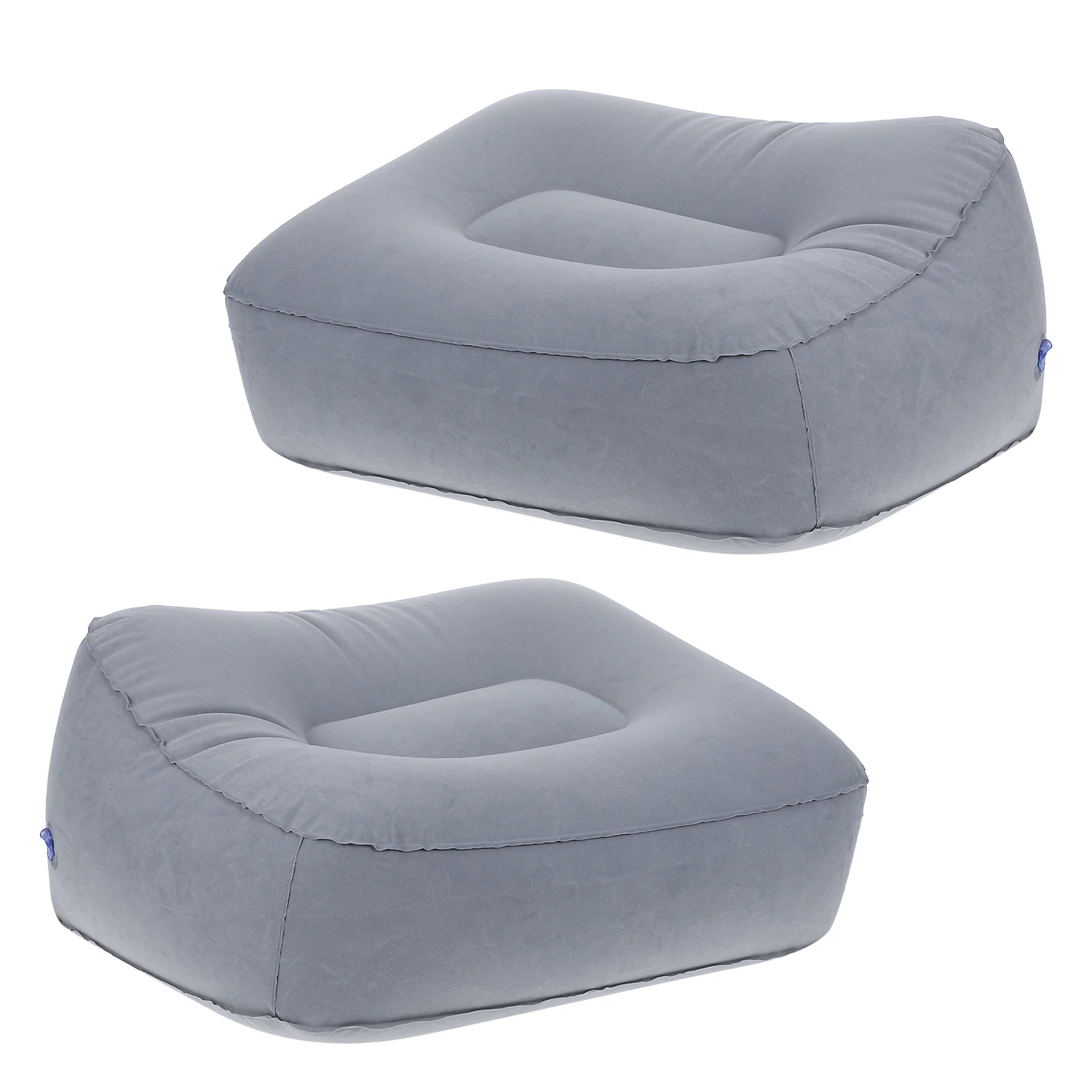 

2 Pcs Inflatable Foot Rest Cushion Portable Travel Accessories for Plane Train Home Use Foot Stool Ottomans Outdoor Furniture