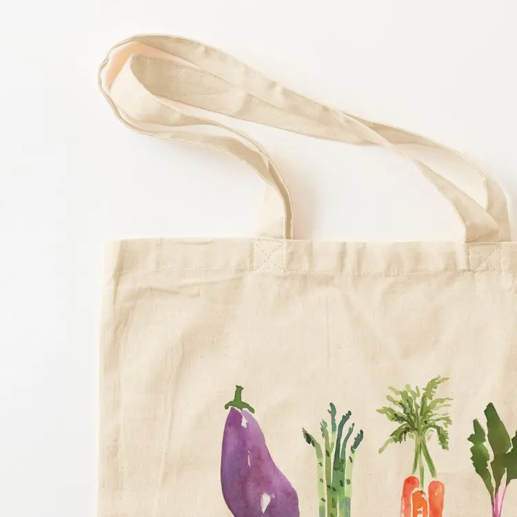 Garden Veggies Flat Lay Tote Bag Customizable tote bag Women's shopper bags woman 2025 Handbags women