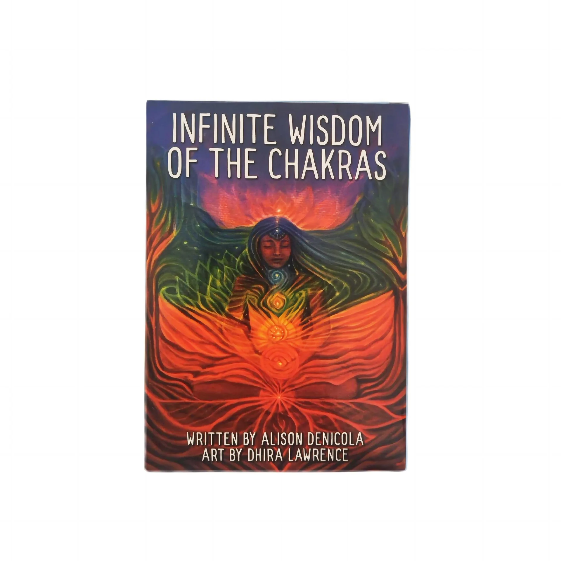 Cartas de Oráculo Infinita Sabedoria Chakras Versão em Inglês Jogo de Cartas de Tarô Colecionável Jogo de Cartas DIY Marca Própria