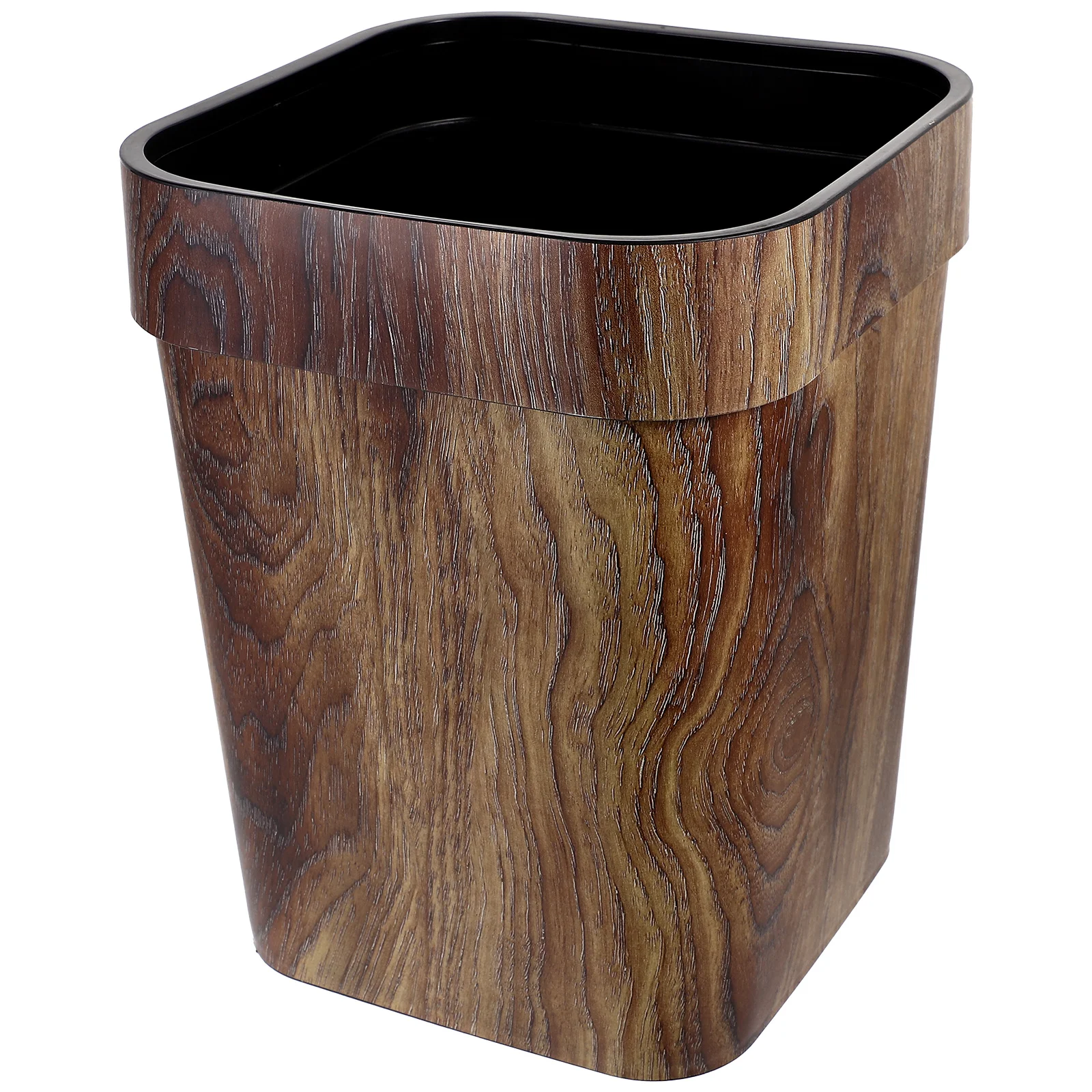 

Square Trash Can Plastic Waste Bin Retro Dustbin Office Container Room Tidy Environmental Protection Easy