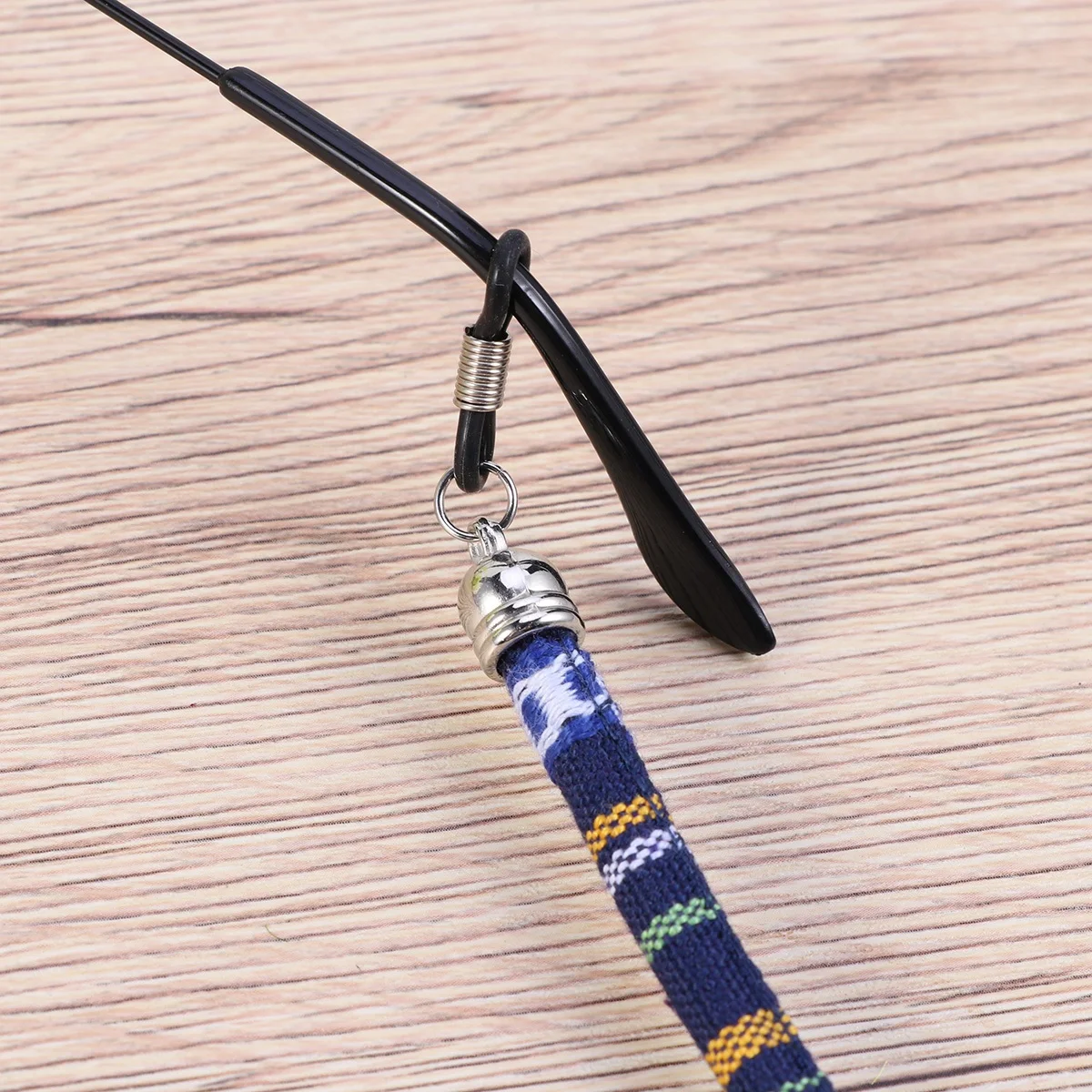 

Ethnic Style Eyeglass Holder Chain Cotton Wool Eyewear Retainer for Women Men Sunglasses Optical Frames Dark Blue Non-Slip