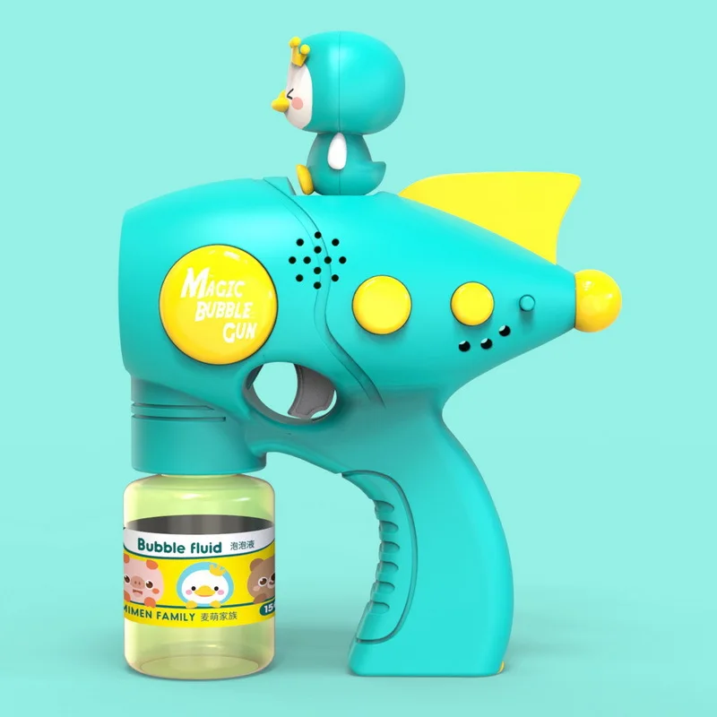 ปืนเป่าฟองสบู่2024New หมีน้อยเครื่องเป่าฟองสบู่เด็กเครื่องเป่าสบู่อัตโนมัติพร้อมไฟฤดูร้อนของขวัญสำหรับเด็กเกมปาร์ตี้กลางแจ้ง