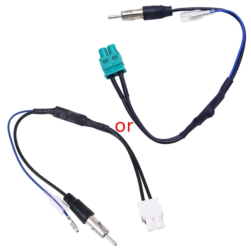 1Pc Dual FAKRA RF Radio Antenna Adapter Cable with Amplifier for RNS510/RCD510/310/Golf/MK5/MK6/Passat B6/B7/Tiguan