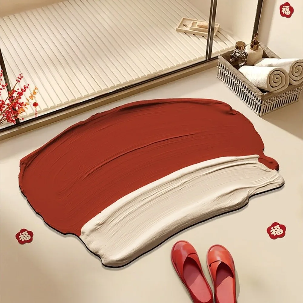 

Toilet Mat Minimalist Diatom Mud Earth Floor Mat 2D Quick-Drying Water-Absorbing Mat Decorative Soft Door Mat Home Decor