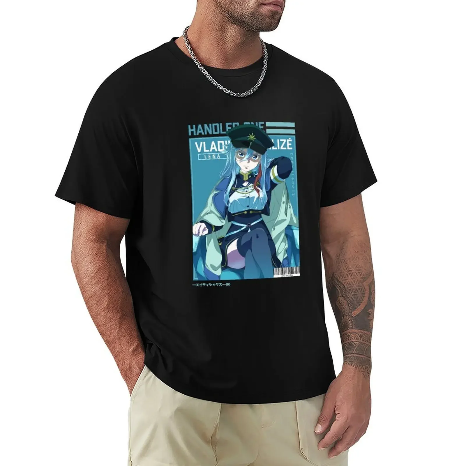 Vladilena Milize - 86 Eighty Six Anime T-Shirt custom shirt boys whites Men's t-shirts