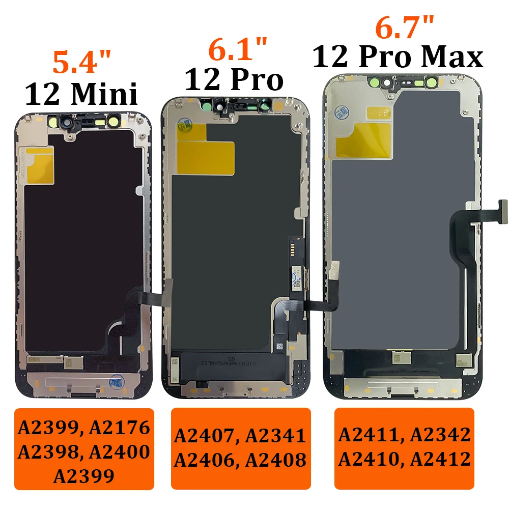 OLED OEM Screen For iPhone 12 Mini Pro Max LCD Display Touch Screen For iPhone 11 Ecran Digitizer Assembly Replacement Repair