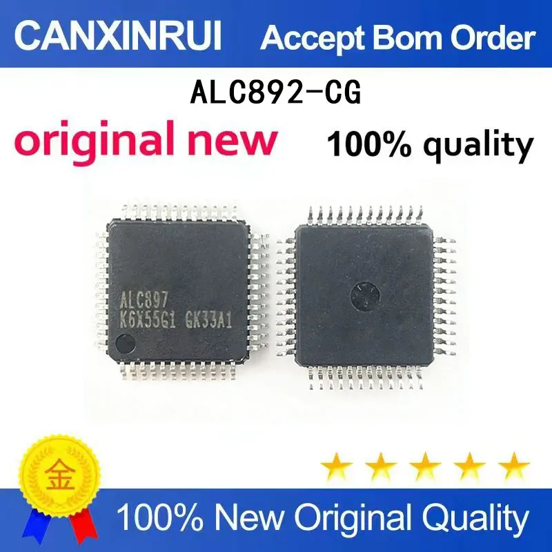 

(5 Pieces) ALC892R ALC892-CG ALC897 Package LQF48 Sound Card Chip Audio Controller Patch