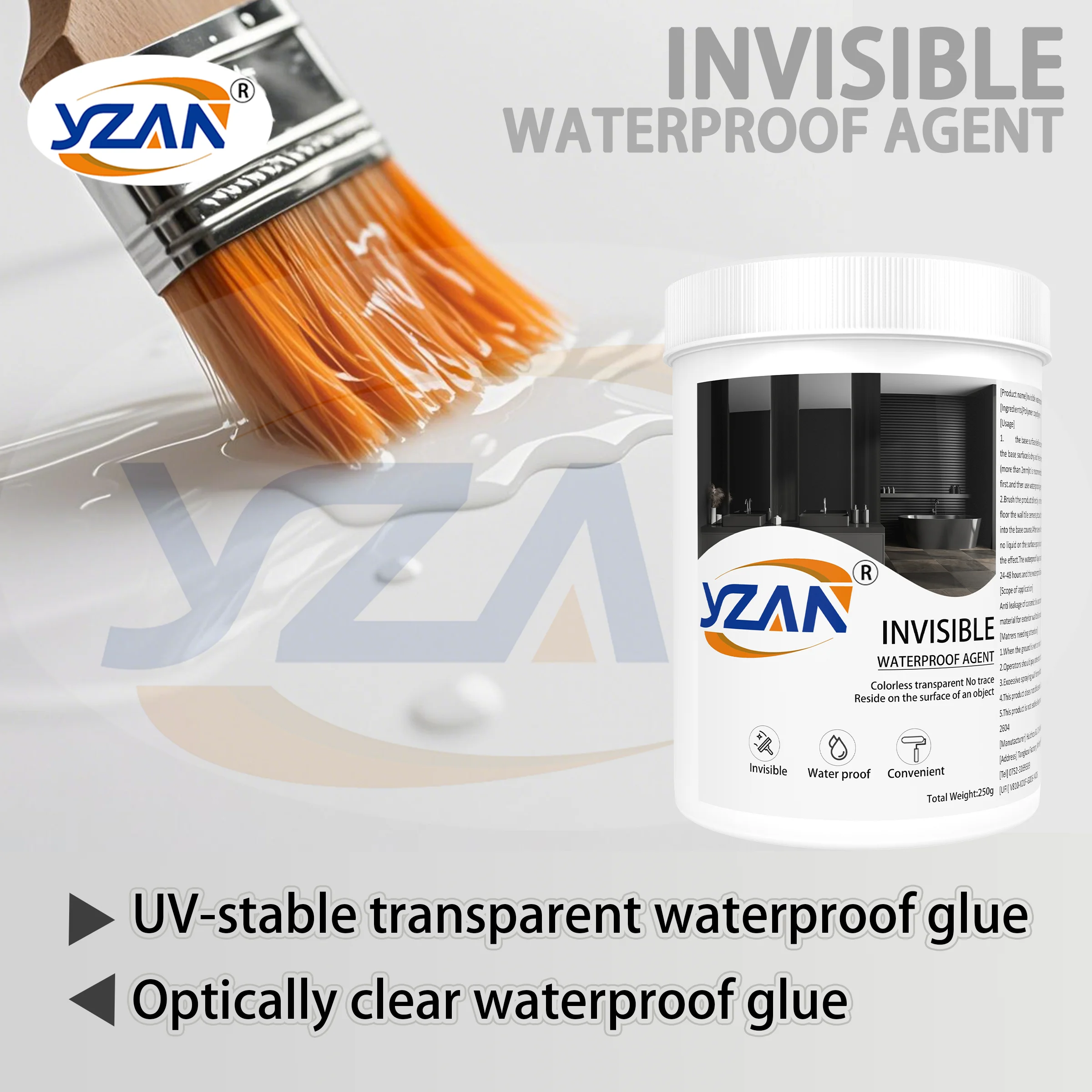 Waterproof Sealant for Repairing Leaks in Roofs, Bathrooms, Kitchens, and Toilets. Strong Adhesive, Transparent Filler for Cracks, Sealant for Walls, Pipes and Windows. Quick Drying.