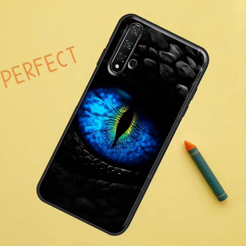 Dragon Eye Gothic Case For Huawei Nova 10 9 SE 5T Y90 Y70 Y60 Y61 Nova 3i 7i 8i 11i P20 P40 P30 Lite P60 Pro